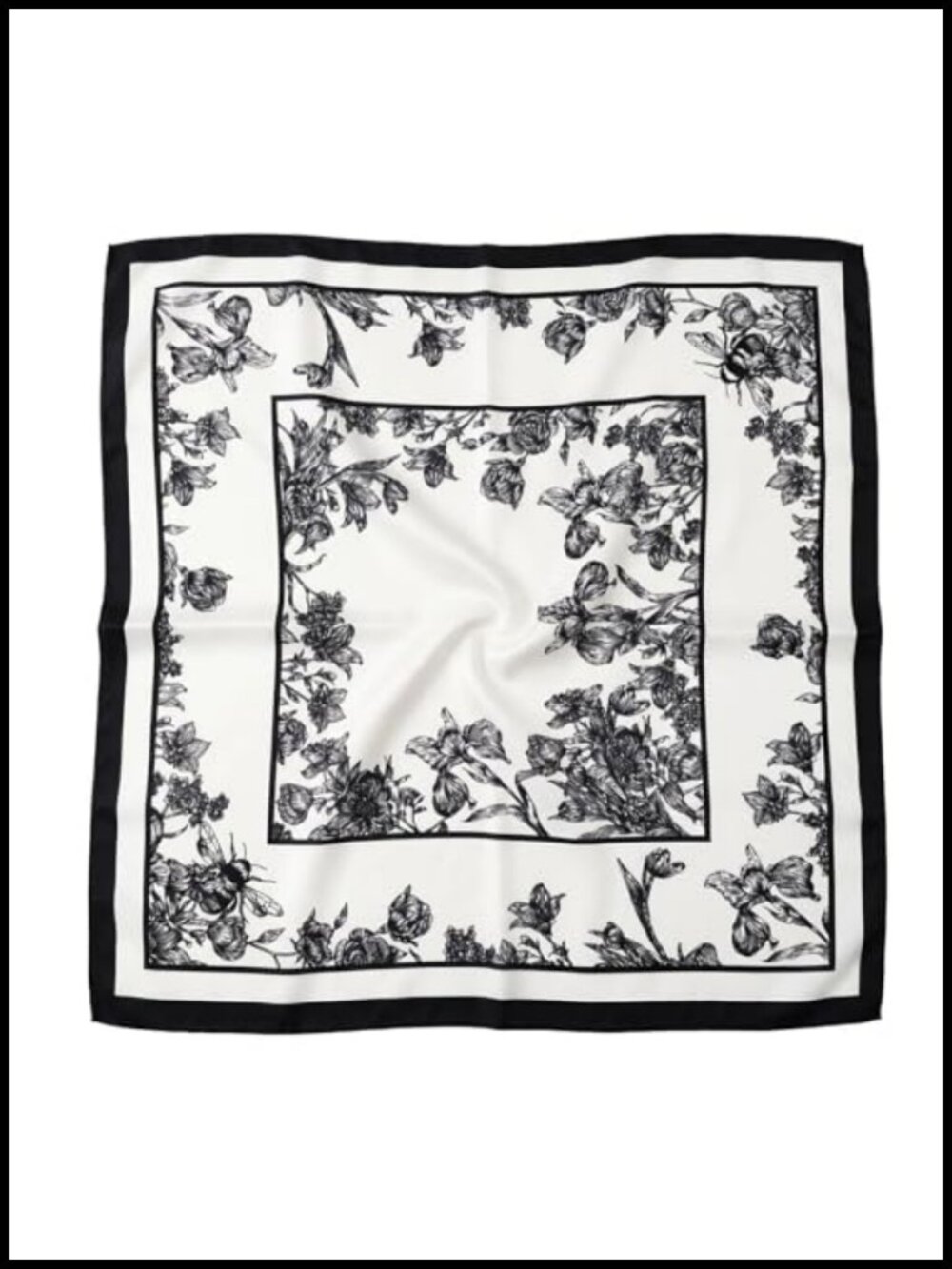 Polyester Satin Square Scarf 27.5" Head Hair Neck Bandana